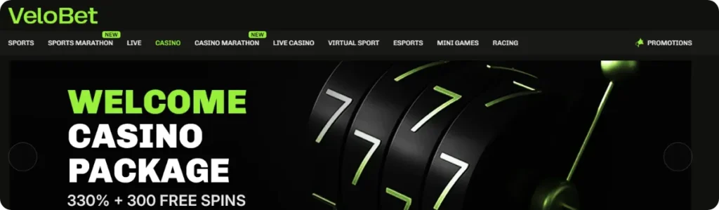 Velobet Casino Minimum Deposit £1